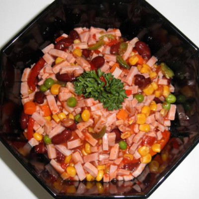 - Mexikanischer Schinkensalat Salate » Salate mit Ketchup-Dressing