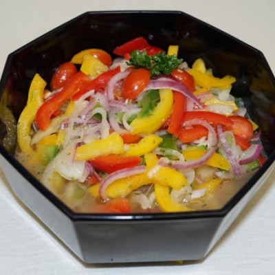  - Spanischer Zwiebelsalat Salate » Gemüsesalat mit Essig und Öl