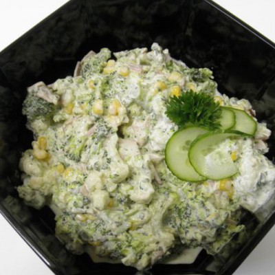  - Blumenkohl/Broccolisalat Salate » Gemüsesalate mit Crème fraîche Dressing