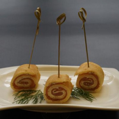  - Lachsröllchen Fingerfood